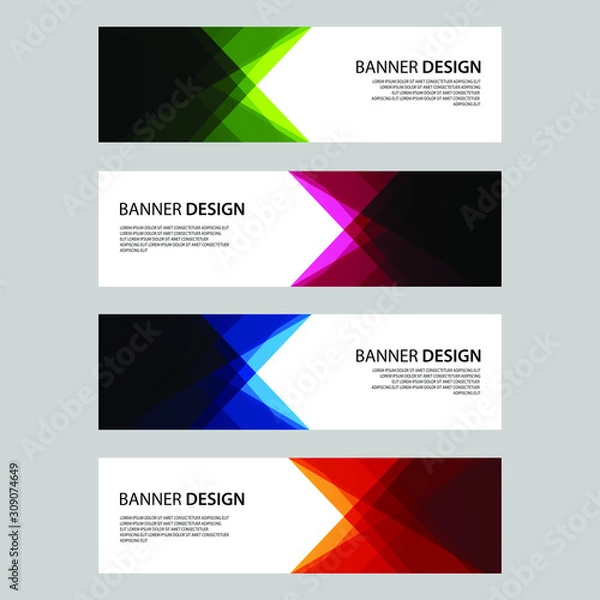 Fototapeta Vector Abstract design banner web template