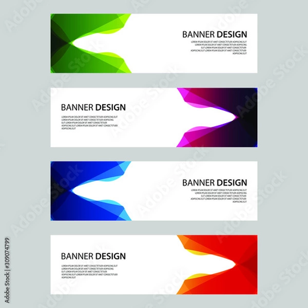 Obraz Vector Abstract design banner web template
