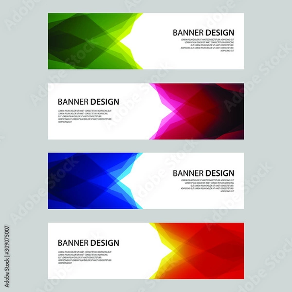 Obraz Vector Abstract design banner web template