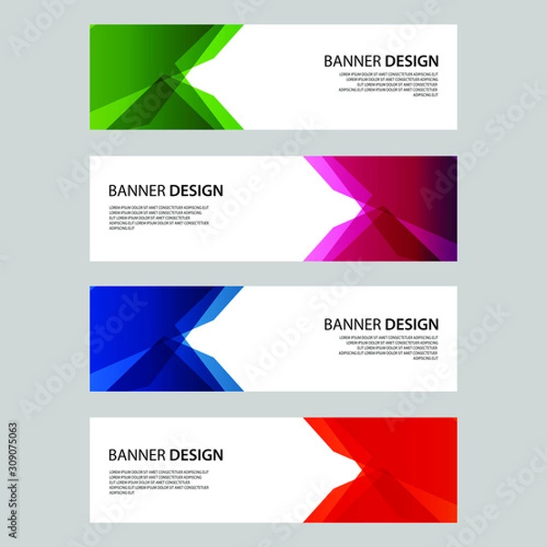 Fototapeta Vector Abstract design banner web template