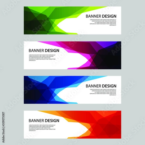 Obraz Vector Abstract design banner web template