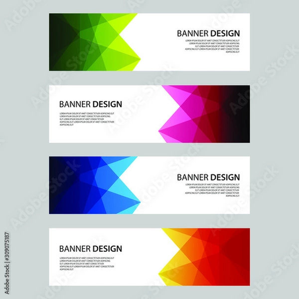 Obraz Vector Abstract design banner web template