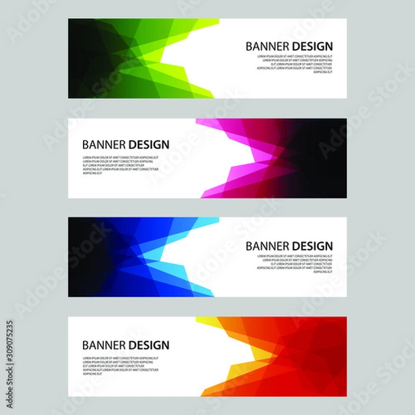 Obraz Vector Abstract design banner web template