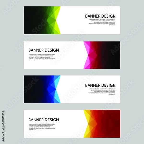 Obraz Vector Abstract design banner web template