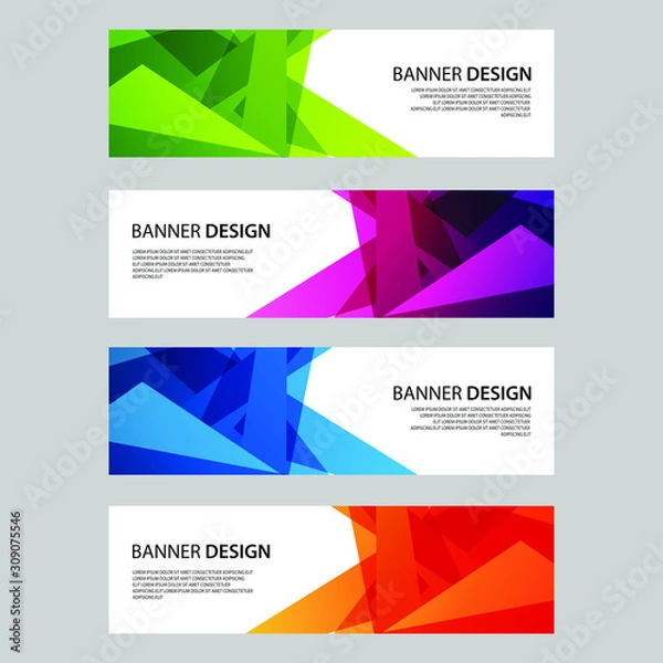 Fototapeta Vector Abstract design banner web template