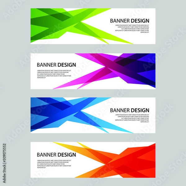 Fototapeta Vector Abstract design banner web template