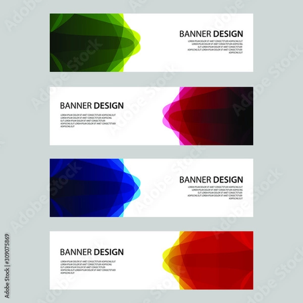 Fototapeta Vector Abstract design banner web template