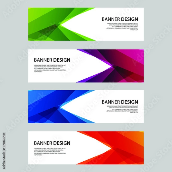 Obraz Vector Abstract design banner web template