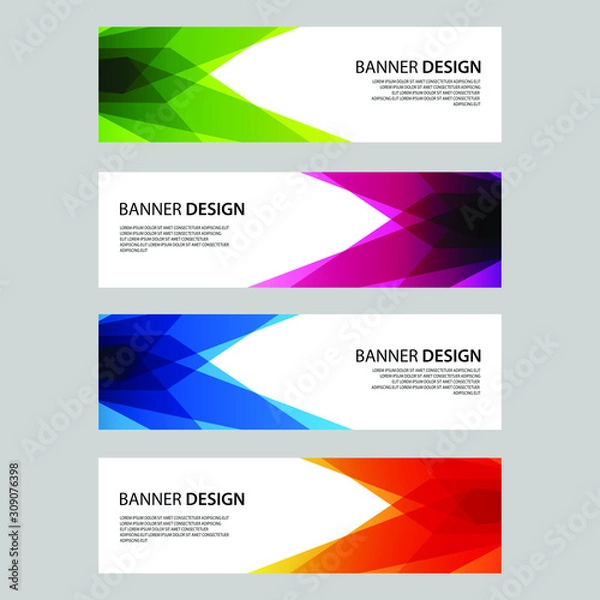 Fototapeta Vector Abstract design banner web template