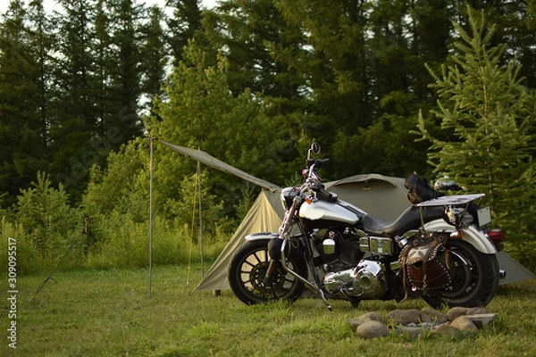 Obraz motorcycle on the road