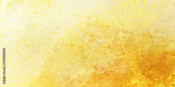 Fototapeta 背景素材　 春の木漏れ日のような水彩風の背景イラスト ウォーターカラー 黄色