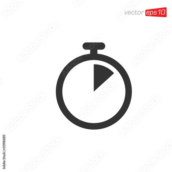 Fototapeta Time Icon Design Vector Template
