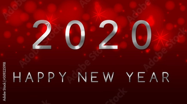 Fototapeta Happy new year background design for 2020