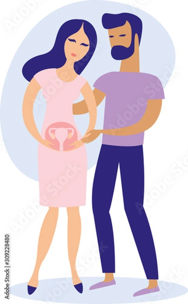 Fototapeta couple having infertility problems