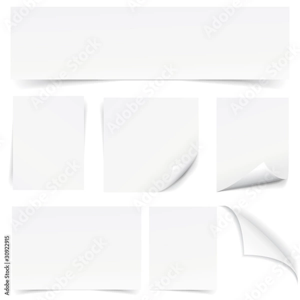 Fototapeta Blank Page Set