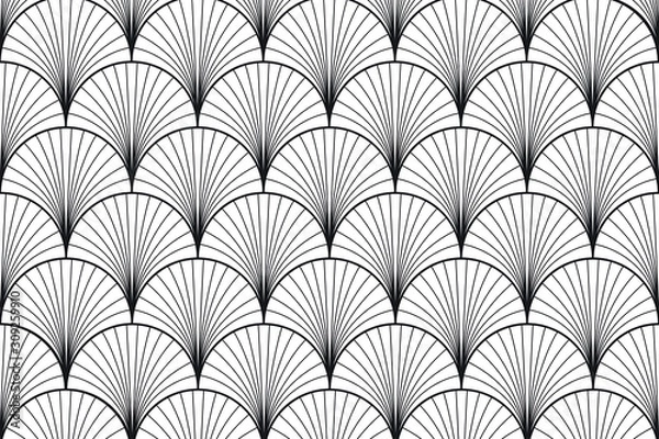 Obraz Art deco style - vintage geometric pattern background. Vector illustration.