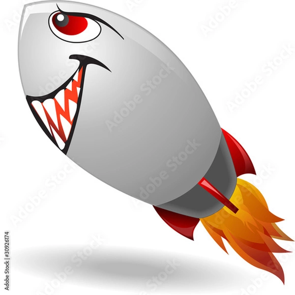 Fototapeta Wicked Space rocket