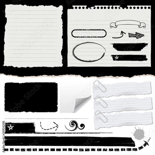 Fototapeta Papers Design Material