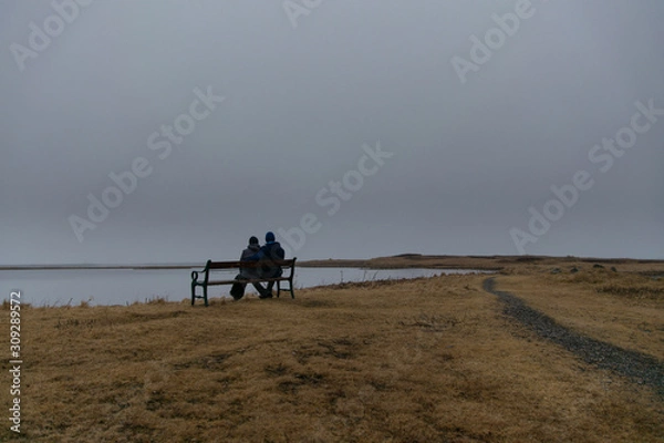 Obraz tractor on the beach