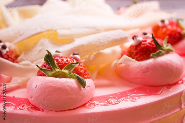 Obraz stawberry cake