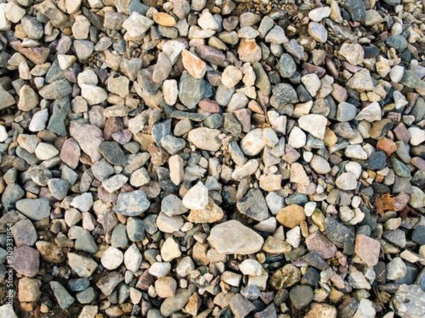 Obraz Crushed stone for construction, background