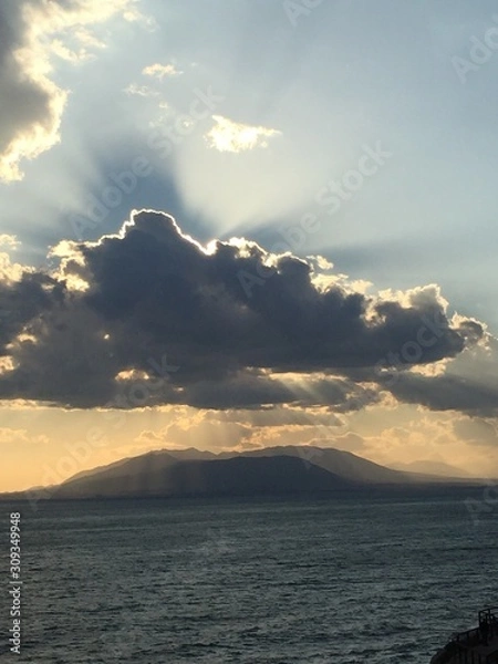 Fototapeta nube con sol