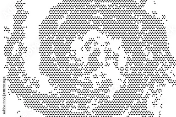 Fototapeta Halftone vector background
