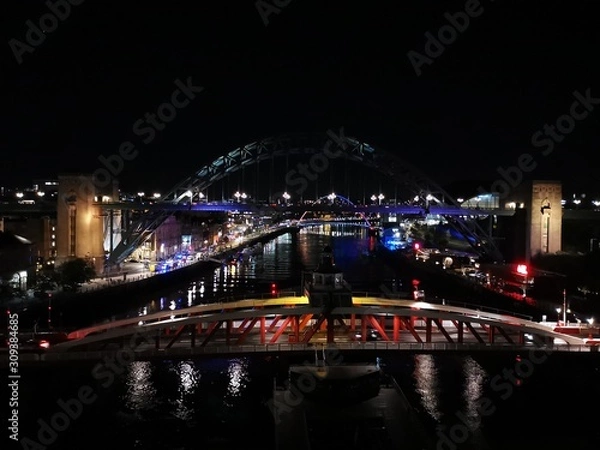 Obraz bridge at night