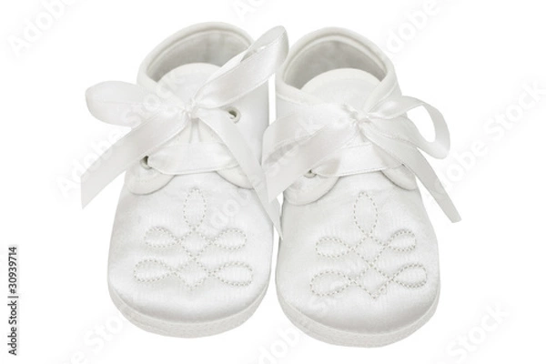 Obraz Children shoes on white background