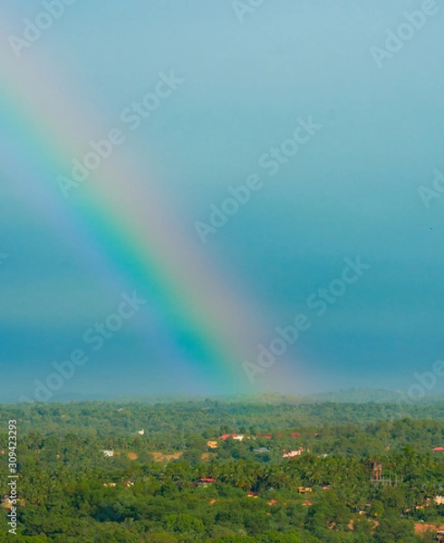Obraz Bifrost (Rainbow over field)