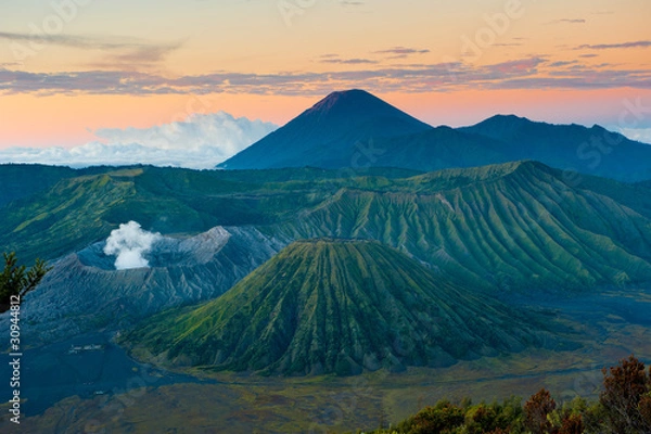 Obraz Bromo volcano at sunrise, Java, Indonesia