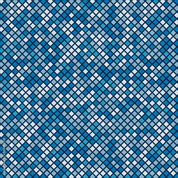 Fototapeta Abstract illustration with small color squares. Pixels background.