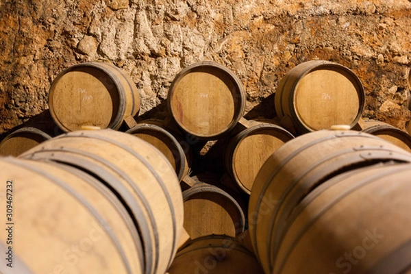 Fototapeta Wine cellar and wine making