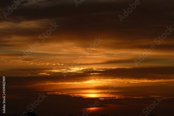 Fototapeta Crépuscule doré