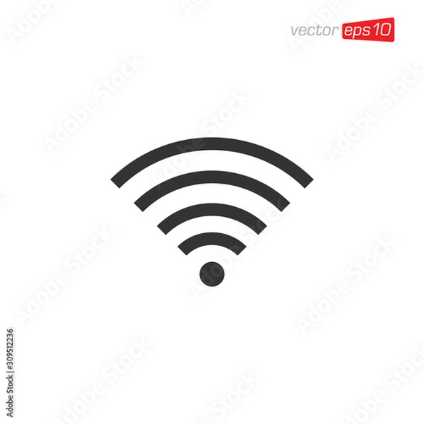 Fototapeta Wifi Area Icon Design Vector