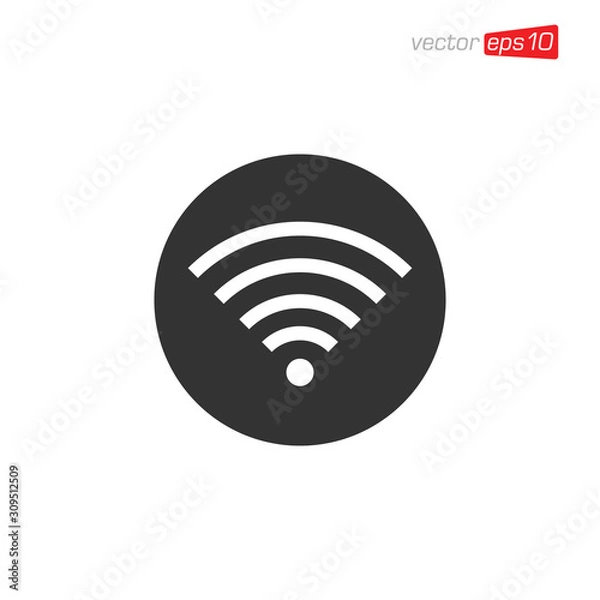 Obraz Wifi Area Icon Design Vector