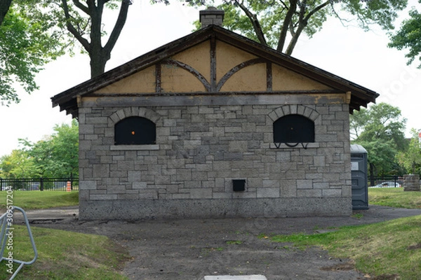 Fototapeta house face