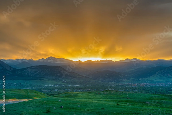 Obraz Mountain sunset