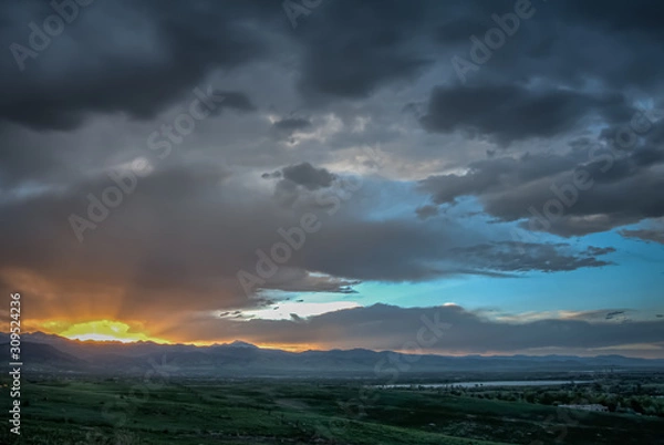 Obraz Mountain sunset