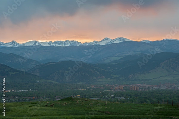 Obraz Mountain sunset