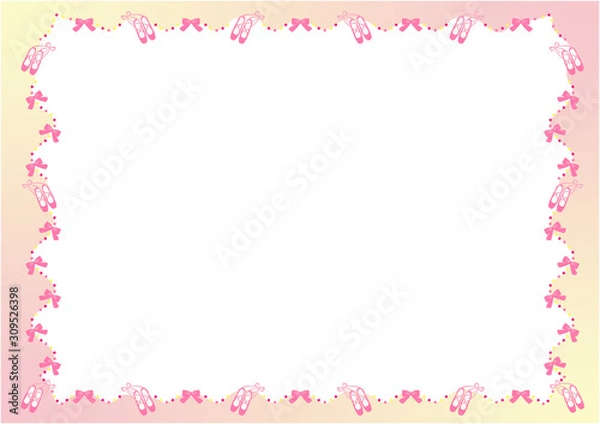 Obraz バレエの背景イラスト