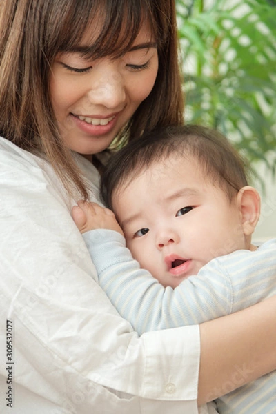Fototapeta 赤ちゃんとお母さん