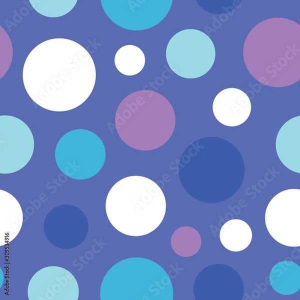 Fototapeta abstract background with blue circles