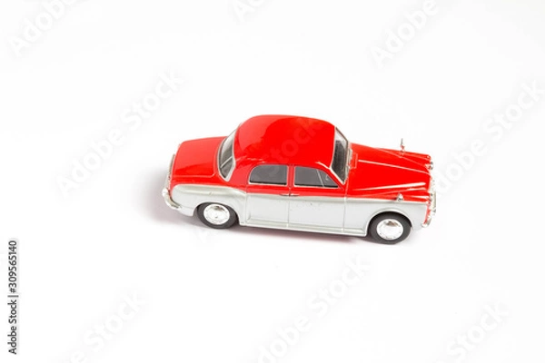Obraz toy car on a white background