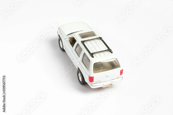 Obraz toy car on a white background
