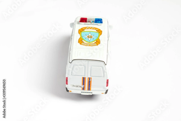 Obraz toy car on a white background