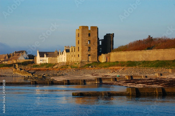 Obraz thurso castle sunset