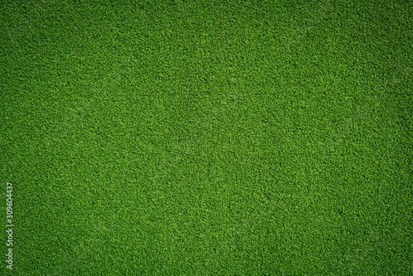 Obraz Fresh green grass background turf top view
