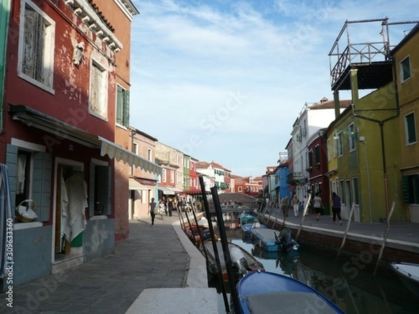 Obraz ヴェネツィア　建物　水路12