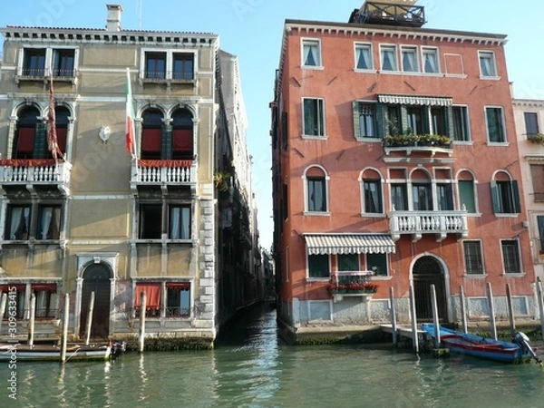 Obraz ヴェネツィア　建物　水路09